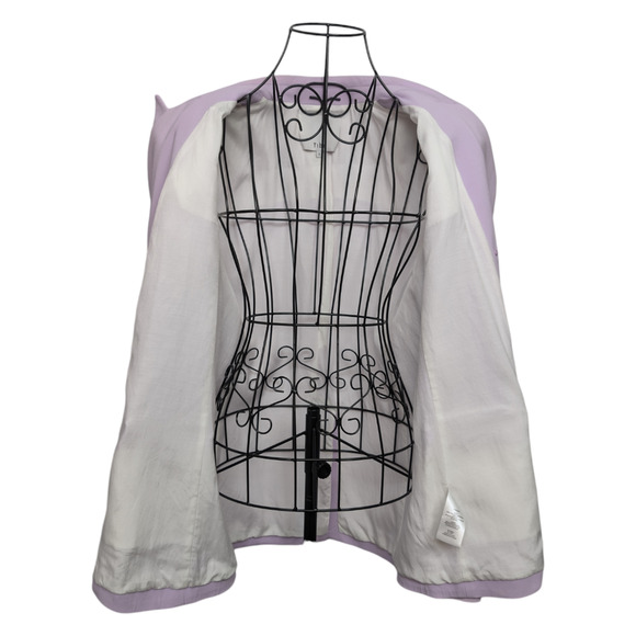 Tibi Steward Lavender Light Purple Oversized Double Breasted Crepe Blazer 4 - Picture 12 of 13